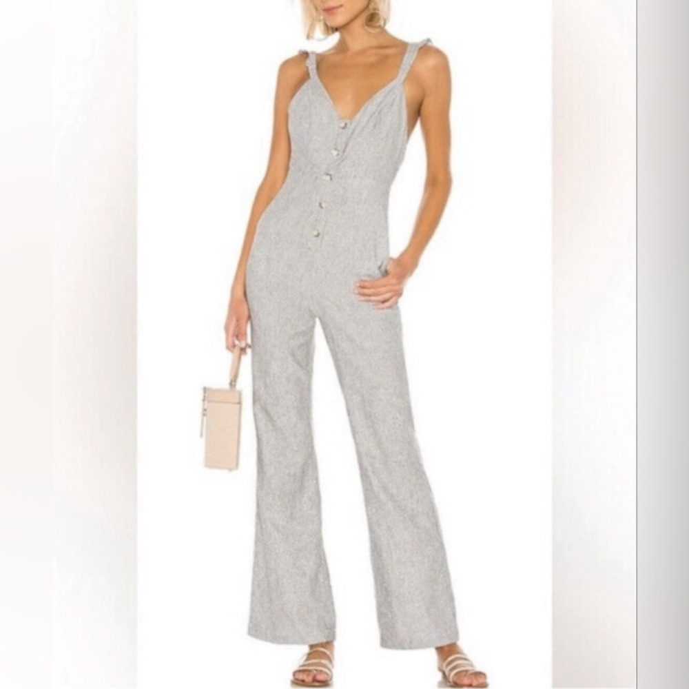 Lovers + Friends Gray Jumpsuit